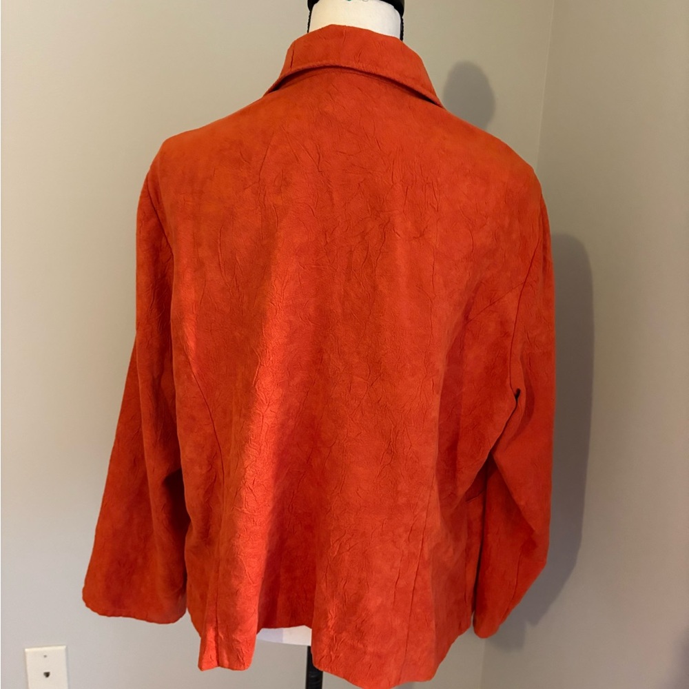 Vintage Orange Blazer Coat - Picture 7 of 9